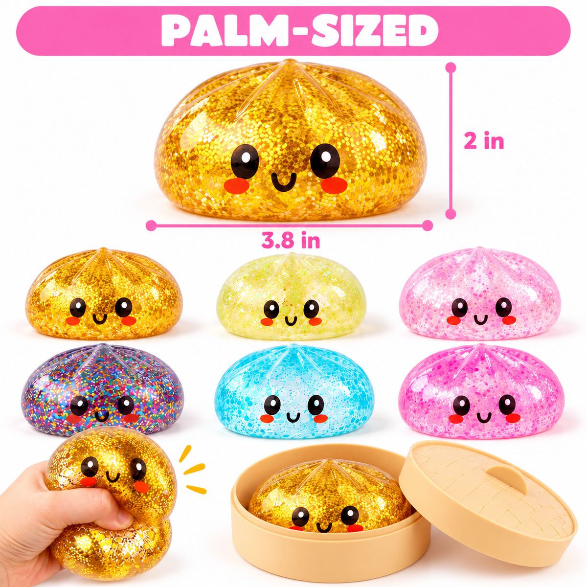 Glitter Dumpling Squishy