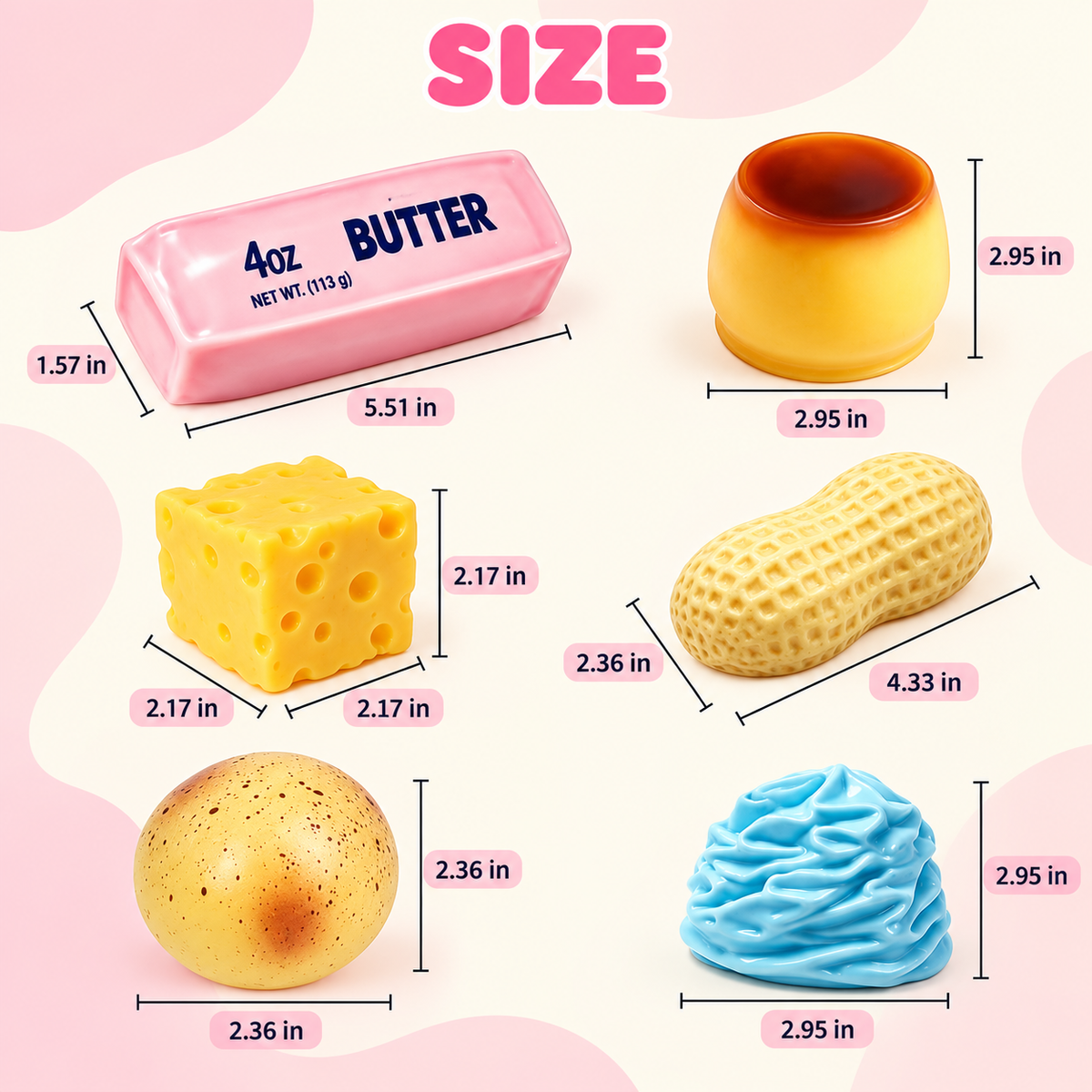 6-Piece Crunchy Squishy Set