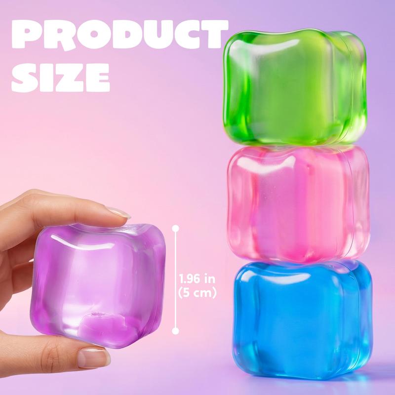 Slow-Rising Squishy Cube 4-Piece Set