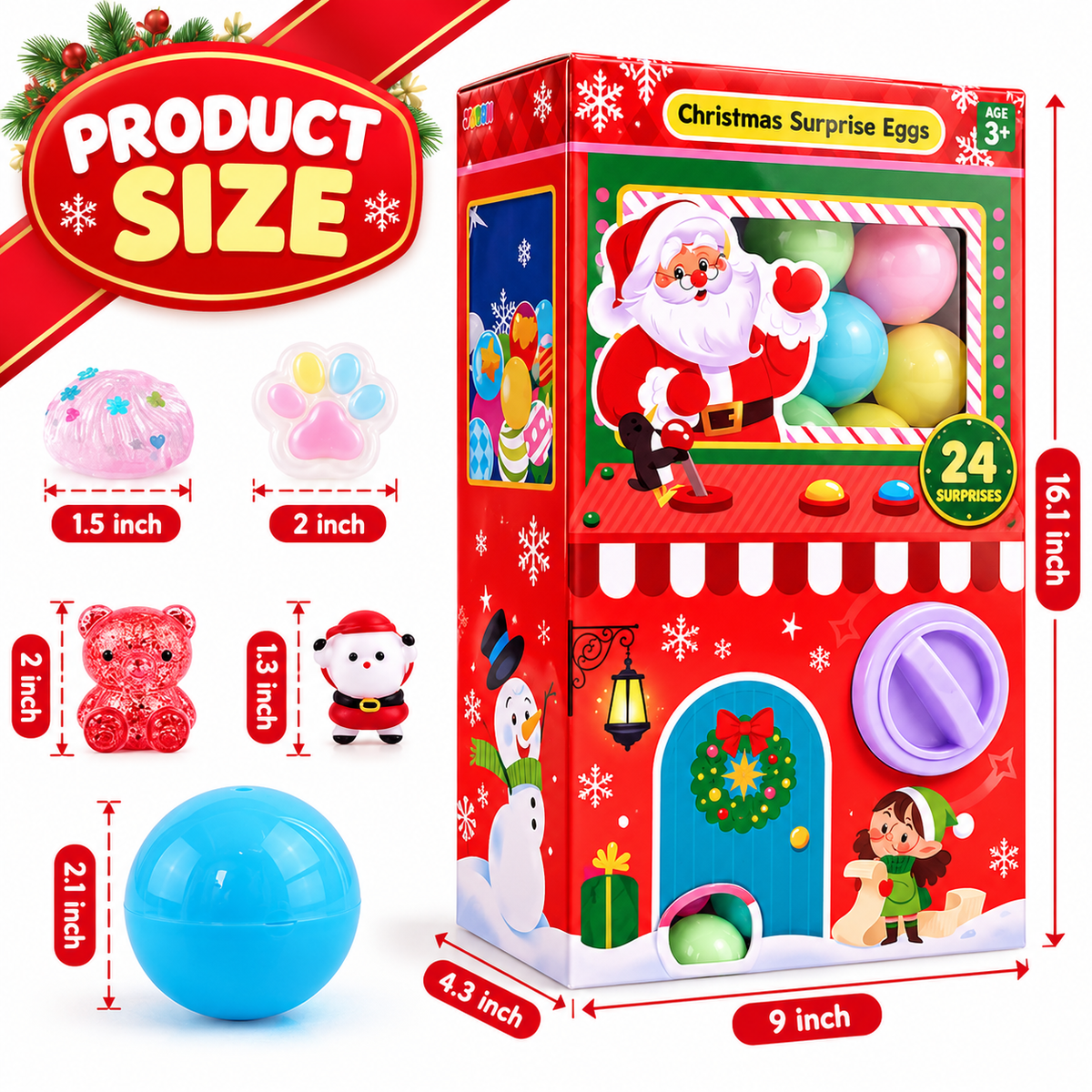 Christmas Gachapon Squishy Advent Calendar