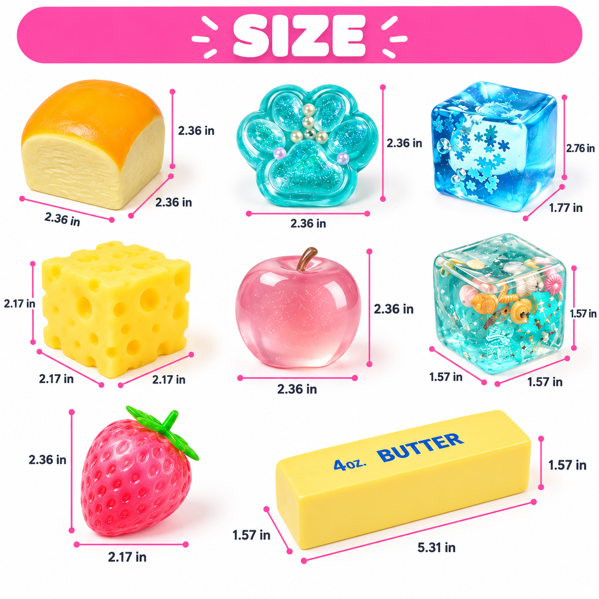 8-Piece Sensory Squishy Set