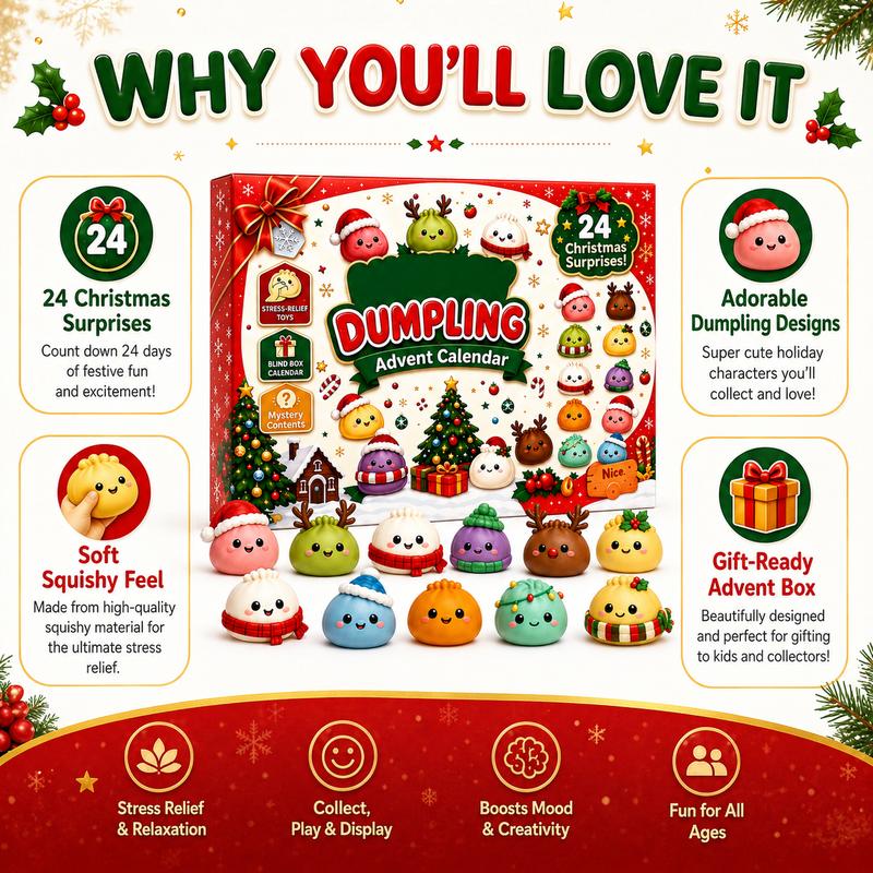 Christmas Dumpling Squishy Advent Calendar