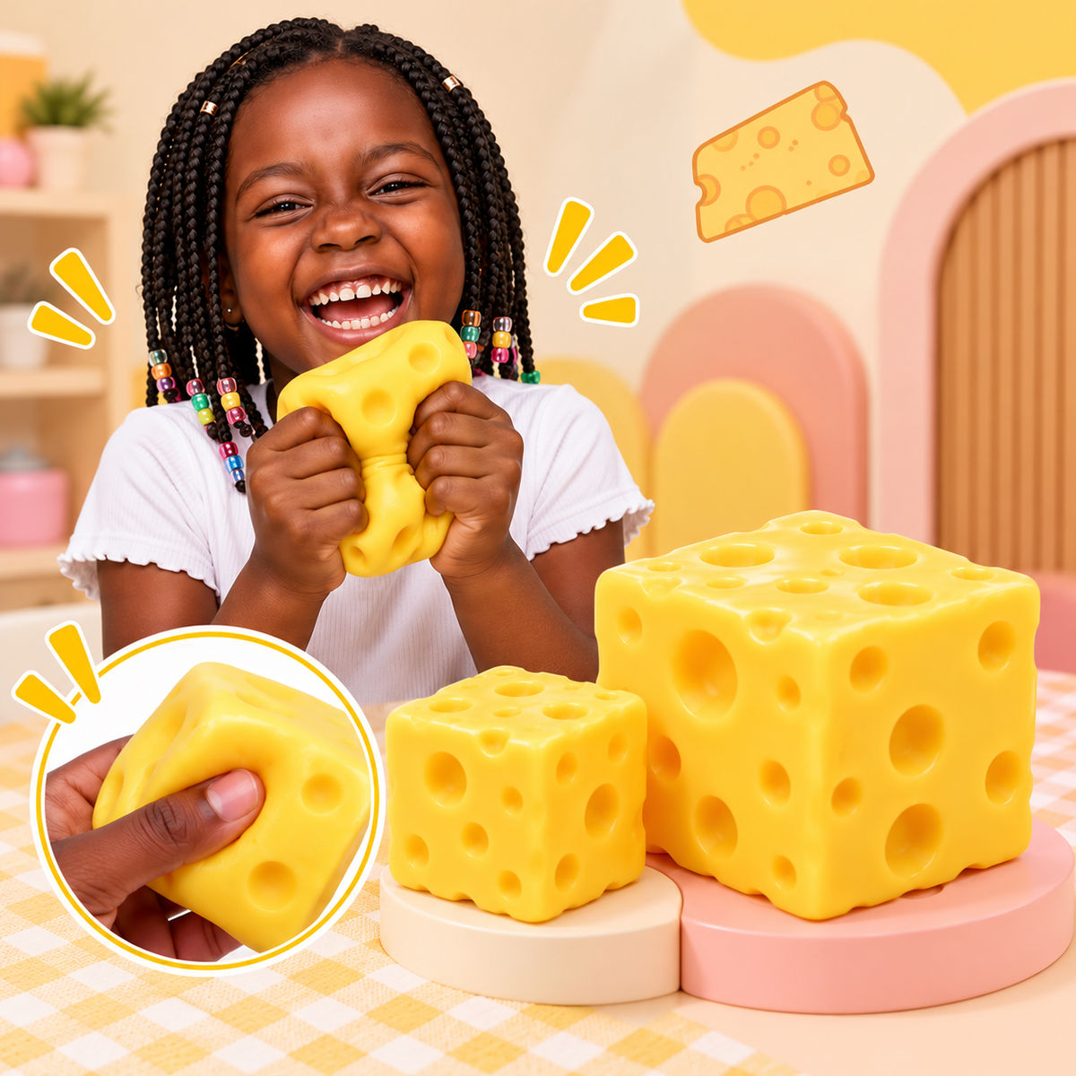 Cheese Cube Squishy