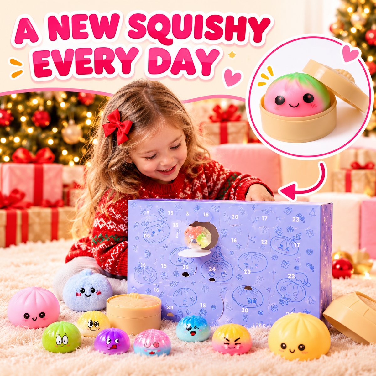 Mystery Dumpling Squishy Advent Calendar