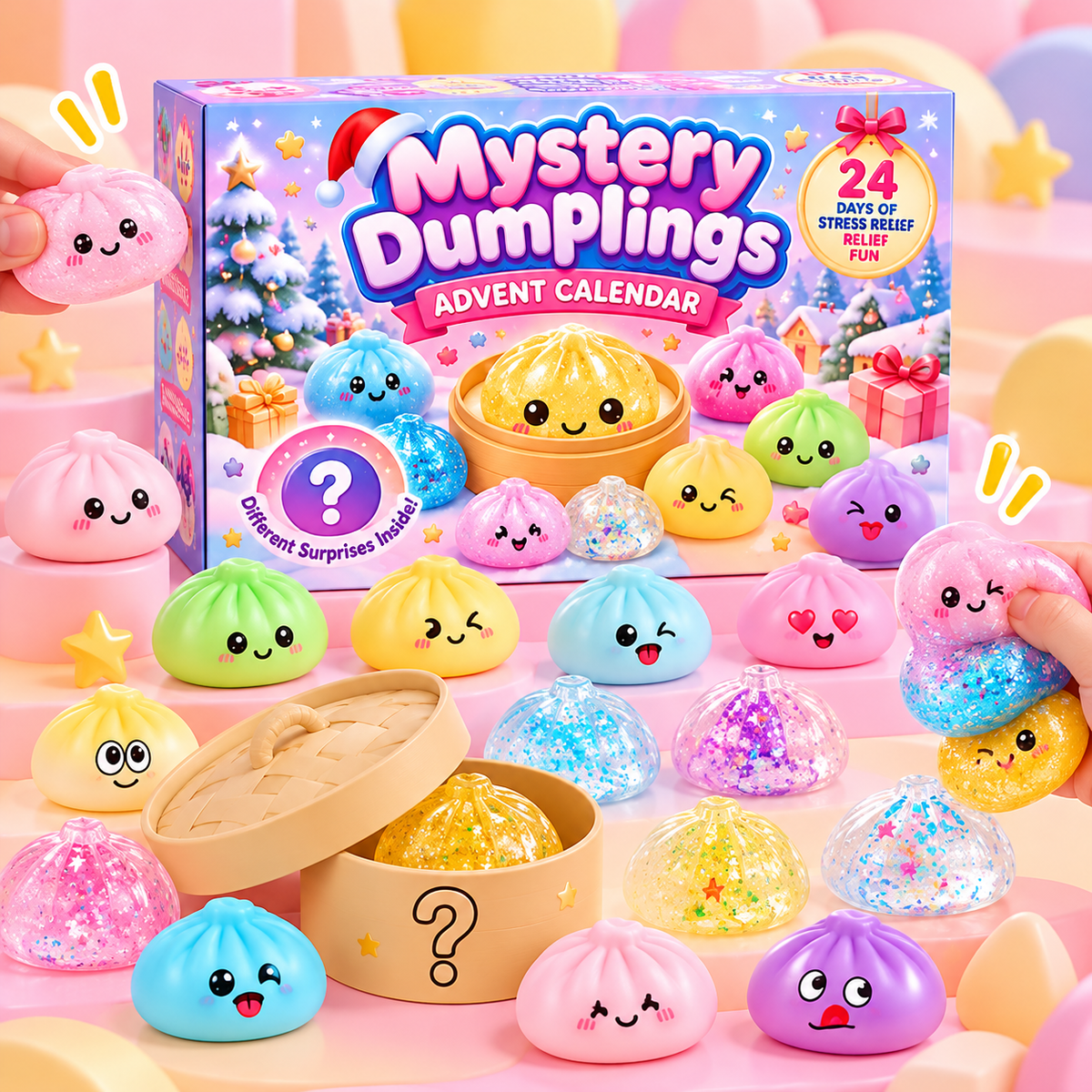 Mystery Dumpling Squishy Advent Calendar