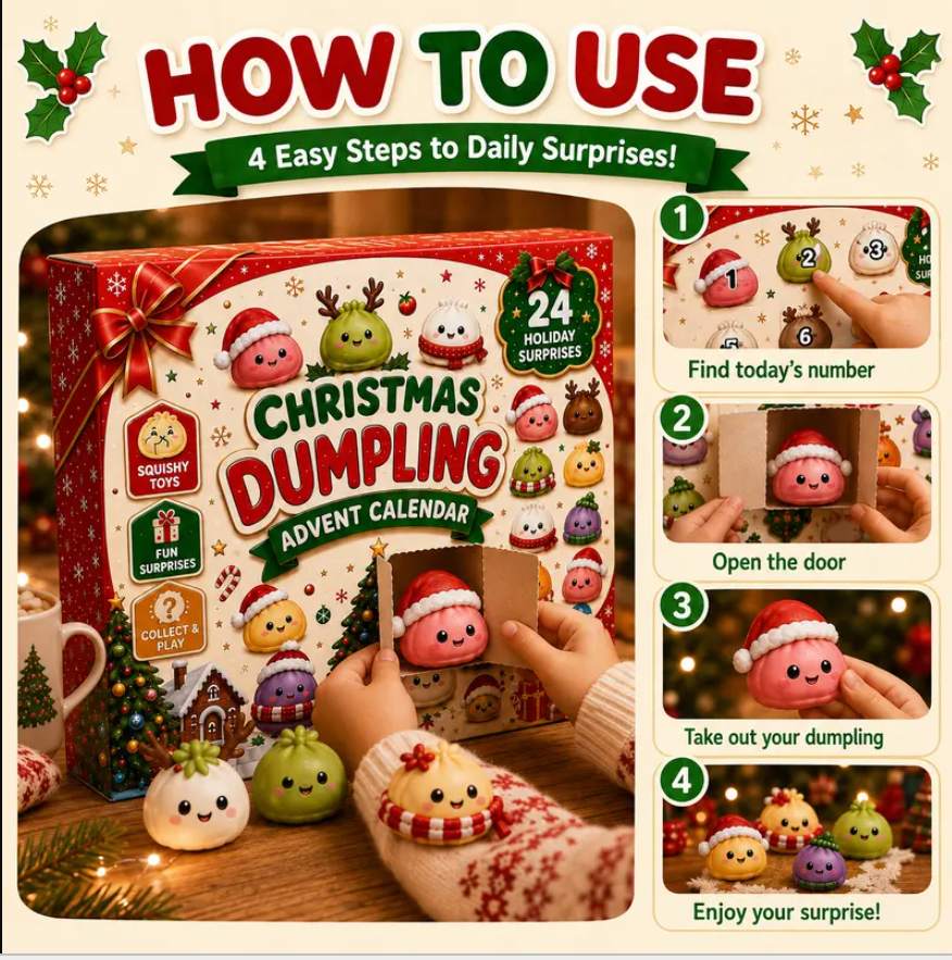 Christmas Dumpling Squishy Advent Calendar