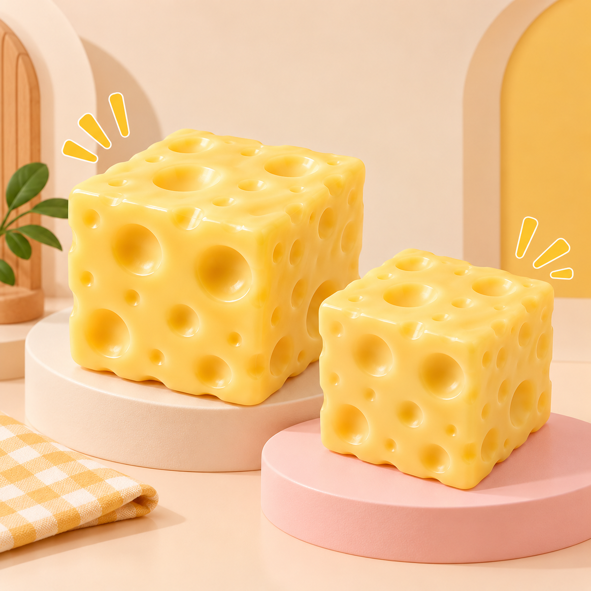 Cheese Cube Squishy